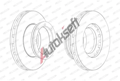 FERODO Brzdov kotou PREMIER - 377 mm FE FCR190A, FCR190A