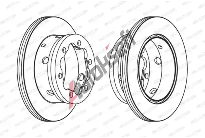 FERODO Brzdov kotou PREMIER - 285 mm FE FCR191A, FCR191A