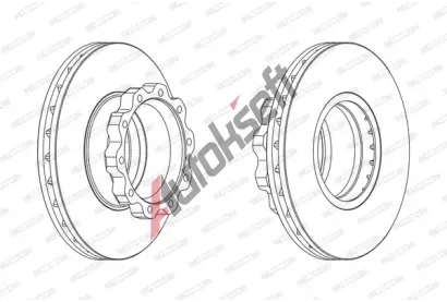 FERODO Brzdov kotou PREMIER - 432 mm FE FCR215A, FCR215A