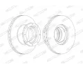 FERODO Brzdov kotou PREMIER - 330 mm FE FCR216A, FCR216A