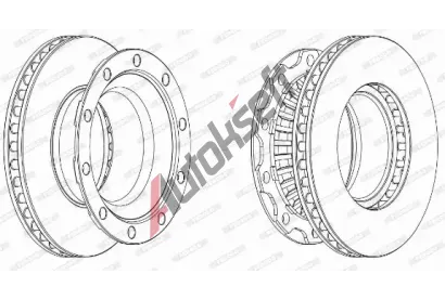 FERODO Brzdov kotou PREMIER - 430 mm FE FCR222A, FCR222A
