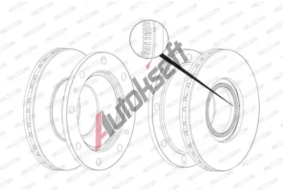 FERODO Brzdový kotouč PREMIER - 330 mm FE FCR237A, FCR237A FERODO Brzdový kotouč PREMIER - 330 mm FE FCR237A, FCR237A