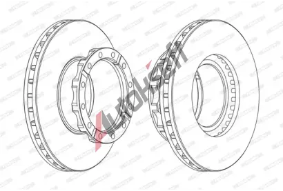 FERODO Brzdov kotou PREMIER - 432 mm FE FCR254A, FCR254A
