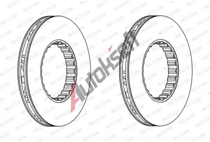FERODO Brzdov kotou PREMIER - 433 mm FE FCR259A, FCR259A