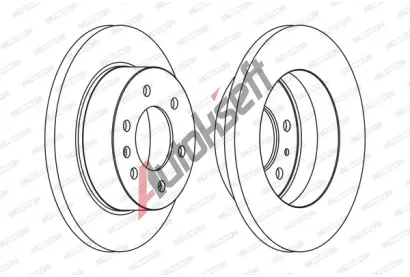 FERODO Brzdov kotou PREMIER - 298 mm FE FCR311A, FCR311A