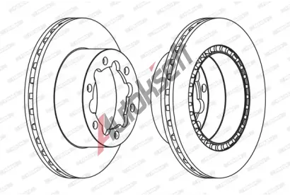 FERODO Brzdov kotou PREMIER - 303 mm FE FCR312A, FCR312A