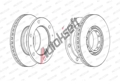 FERODO Brzdov kotou PREMIER - 330 mm FE FCR342A, FCR342A