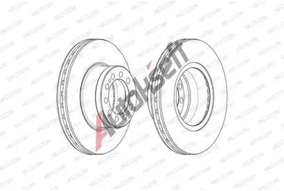 FERODO Brzdov kotou PREMIER - 430 mm FE FCR372A, FCR372A
