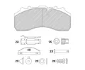 FERODO Sada brzdovch destiek PREMIER FE FCV1598B, FCV1598B