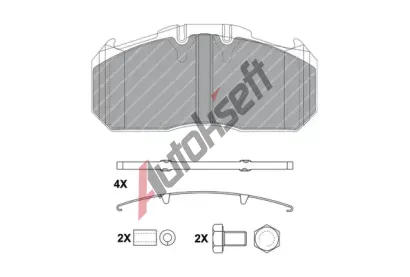 FERODO Sada brzdovch destiek PREMIER FE FCV1656B, FCV1656B