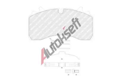 FERODO Sada brzdovch destiek PREMIER FE FCV1828B, FCV1828B