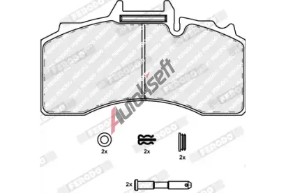 FERODO Sada brzdových destiček PREMIER ECO FRICTION FE FCV4281B, FCV4281B FERODO Sada brzdových destiček PREMIER ECO FRICTION FE FCV4281B, FCV4281B