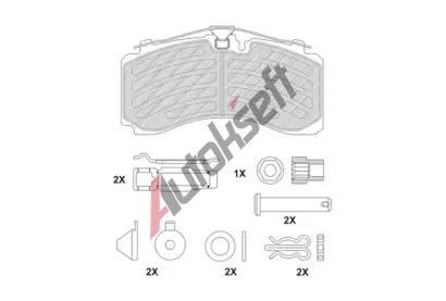 FERODO Sada brzdov�ch desti�ek PREMIER FE FCV4725PTS, FCV4725PTS