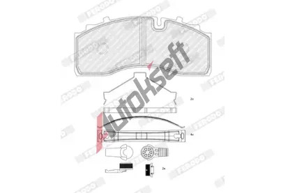 FERODO Sada brzdov�ch desti�ek PREMIER FE FCV5209B, FCV5209B