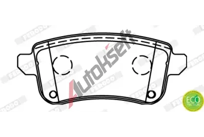 FERODO Sada brzdovch destiek PREMIER ECO FRICTION FE FDB4435, FDB4435