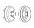 FERODO Brzdov buben - 180 mm FE FDR329158, 329158B