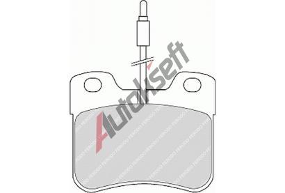 FERODO Sada brzdovch destiek SL FE FSL745, FSL745