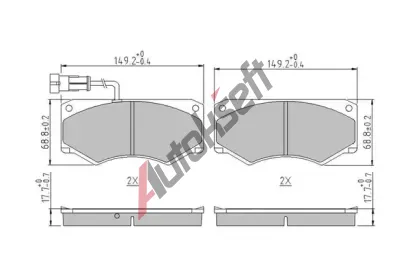 FERODO Sada brzdových destiček PREMIER FE FVR1351, FVR1351 FERODO Sada brzdových destiček PREMIER FE FVR1351, FVR1351