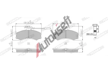 FERODO Sada brzdovch destiek PREMIER FE FVR287, FVR287