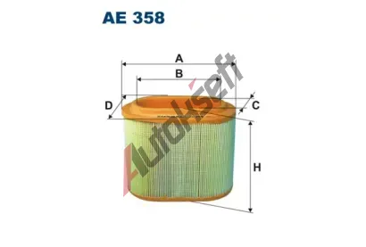 FILTRON Vzduchový filtr FI AE358, AE 358 FILTRON Vzduchový filtr FI AE358, AE 358