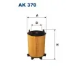 Vzduchov filtr FILTRON ‐ FI AK370
