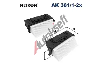 FILTRON Vzduchov filtr FI AK381/1-2x, AK 381/1-2x