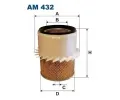 Vzduchov filtr FILTRON ‐ FI AM432