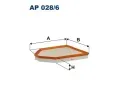 Vzduchov filtr FILTRON ‐ FI AP028/6