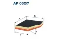Vzduchov filtr FILTRON ‐ FI AP032/7