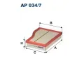 Vzduchov filtr FILTRON ‐ FI AP034/7
