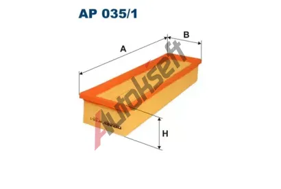 FILTRON Vzduchový filtr FI AP035/1, AP 035/1  FILTRON Vzduchový filtr FI AP035/1, AP 035/1