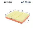 Vzduchový filtr FILTRON ‐ FI AP051/8 Vzduchový filtr FILTRON ‐ FI AP051/8