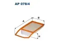 Vzduchov filtr FILTRON ‐ FI AP078/4