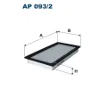 Vzduchový filtr FILTRON ‐ FI AP093/2  Vzduchový filtr FILTRON ‐ FI AP093/2