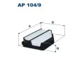 Vzduchov filtr FILTRON ‐ FI AP104/9