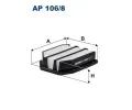 Vzduchov filtr FILTRON ‐ FI AP106/8