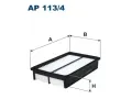 Vzduchov filtr FILTRON ‐ FI AP113/4