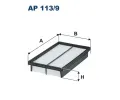 Vzduchov filtr FILTRON ‐ FI AP113/9