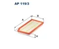 Vzduchov filtr FILTRON ‐ FI AP119/3