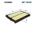 Vzduchový filtr FILTRON ‐ FI AP124/2 Vzduchový filtr FILTRON ‐ FI AP124/2