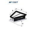 Vzduchov filtr FILTRON ‐ FI AP133/7