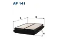 Vzduchov filtr FILTRON ‐ FI AP141