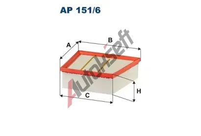 FILTRON Vzduchov filtr FI AP151/6, AP 151/6