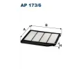Vzduchov filtr FILTRON ‐ FI AP173/6