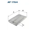 Vzduchov filtr FILTRON ‐ FI AP176/4