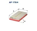 Vzduchov filtr FILTRON ‐ FI AP178/4