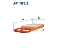 Vzduchov filtr FILTRON ‐ FI AP183/2