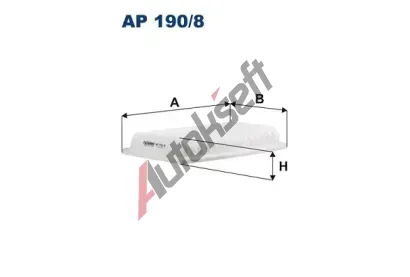 FILTRON Vzduchov filtr FI AP190/8, AP 190/8
