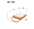 Vzduchov filtr FILTRON ‐ FI AP196