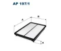 Vzduchový filtr FILTRON ‐ FI AP197/1 Vzduchový filtr FILTRON ‐ FI AP197/1